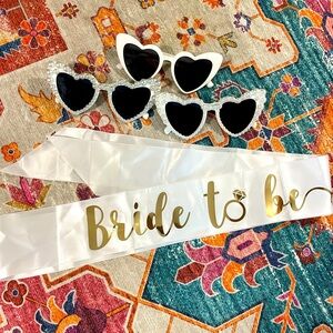Bridal / Bachelorette Party Accessories (sash, sunglasses)
